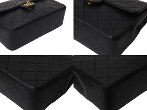 CHANEL シャネル 縦長 15cm ミニマトラッセ20 チェーンショルダーバッグ 1番台 ラムスキン ブラック ゴールド 良品 中古 4c070966