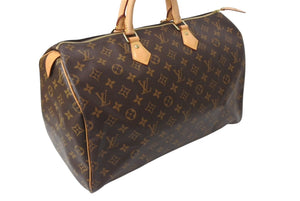 極美品 LOUIS VUITTON ルイヴィトン スピーディ40 ハンドバッグ M41522 モノグラム PVCコーティング ブラウン 中古 4c070968