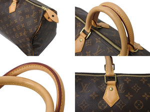 極美品 LOUIS VUITTON ルイヴィトン スピーディ40 ハンドバッグ M41522 モノグラム PVCコーティング ブラウン 中古 4c070968