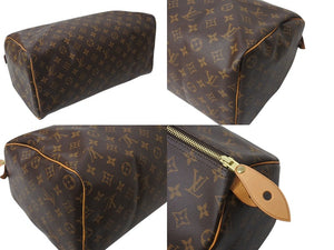 極美品 LOUIS VUITTON ルイヴィトン スピーディ40 ハンドバッグ M41522 モノグラム PVCコーティング ブラウン 中古 4c070968