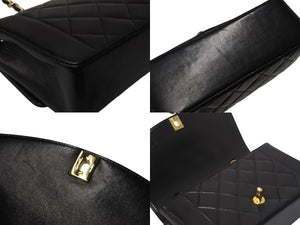 極美品 CHANEL シャネル シングルフラップ ダイアナマトラッセ22 ショルダーバッグ 2番台 A05289 ラムスキン 中古 4c070972