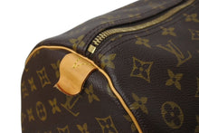 Load image into Gallery viewer, LOUIS VUITTON ルイヴィトン キーポル60 ボストンバッグ M41422 モノグラム ブラウン PVC ヌメ革 レザー 美品 中古 4c070983