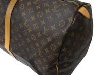 Load image into Gallery viewer, LOUIS VUITTON ルイヴィトン キーポル60 ボストンバッグ M41422 モノグラム ブラウン PVC ヌメ革 レザー 美品 中古 4c070983