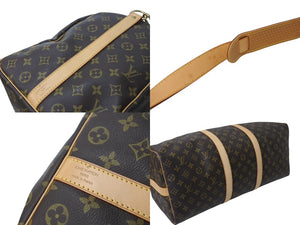 新品同様 LOUIS VUITTON ルイヴィトン キーポル バンドリエール50 ボストンバッグ M41416 モノグラム PVC レザー ブラウン 中古 4c070984