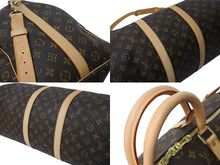 Load image into Gallery viewer, 新品同様 LOUIS VUITTON ルイヴィトン キーポル バンドリエール50 ボストンバッグ M41416 モノグラム PVC レザー ブラウン 中古 4c070984
