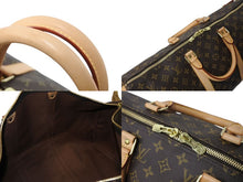 Load image into Gallery viewer, 新品同様 LOUIS VUITTON ルイヴィトン キーポル バンドリエール50 ボストンバッグ M41416 モノグラム PVC レザー ブラウン 中古 4c070984