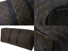 Load image into Gallery viewer, LOUIS VUITTON ルイヴィトン キーポル バンドリエール45 ボストンバッグ M56711 モノグラムマカサー ブラウン 美品 中古 4c070985