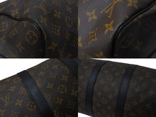 Load image into Gallery viewer, LOUIS VUITTON ルイヴィトン キーポル バンドリエール45 ボストンバッグ M56711 モノグラムマカサー ブラウン 美品 中古 4c070985