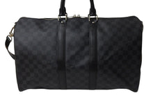 Load image into Gallery viewer, 極美品 LOUISVUITTON ルイヴィトン キーポルバンドリエール45 ボストンバッグ N41418 ダミエグラフィット 中古 4c070986