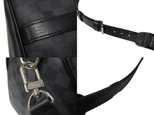 Load image into Gallery viewer, 極美品 LOUISVUITTON ルイヴィトン キーポルバンドリエール45 ボストンバッグ N41418 ダミエグラフィット 中古 4c070986