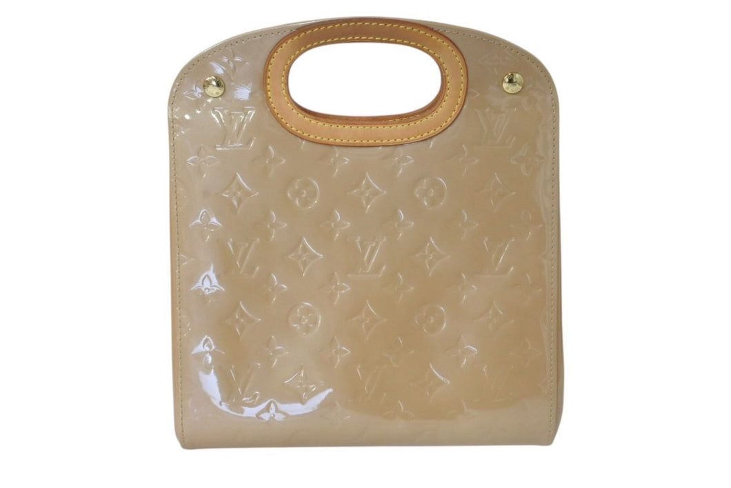 LOUIS VUITTON ルイヴィトン メープルドライブ ハンドバッグ M91376 モノグラム ヴェルニ ベージュ 美品 中古 4c070988