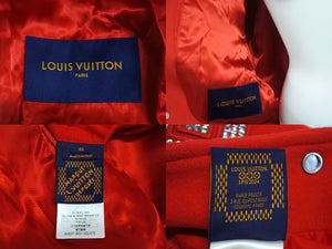 新品同様 LOUIS VUITTON ルイヴィトン ミックスレザーバーシティブルゾン 24SS RM241 BQV HQL87E ラインストーン パール 46 中古 4c070995