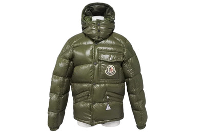 MONCLER モンクレール K2 DOWN JACKET ダウンジャケット Z7HJ365 ナイロン カーキ サイズ0 美品 中古 4c070998