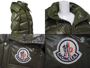 MONCLER モンクレール K2 DOWN JACKET ダウンジャケット Z7HJ365 ナイロン カーキ サイズ0 美品 中古 4c070998