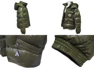 MONCLER モンクレール K2 DOWN JACKET ダウンジャケット Z7HJ365 ナイロン カーキ サイズ0 美品 中古 4c070998