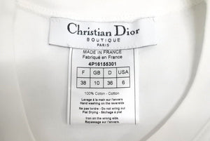 極美品 Christian Dior クリスチャンディオール J'ADORE ジャドール タンクトップ 2E12155300 サイズ38 ホワイト ピンク 中古 4c071008