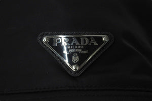 極美品 PRADA プラダ バケットハット ブラック ナイロン サイズM 1HC137 2DMI 中古 4c071012
