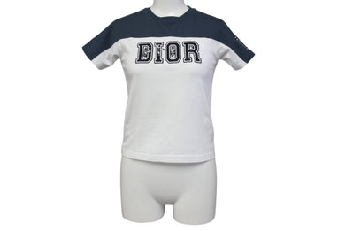 Dior ディオール ケニーシャーフコラボ 半袖Tシャツ ロゴ 1WBK23TEEA ポルトガル コットン ホワイト ブラック グリーン 美品 中古 4c071014