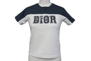 Dior ディオール ケニーシャーフコラボ 半袖Tシャツ ロゴ 1WBK23TEEA ポルトガル コットン ホワイト ブラック グリーン 美品 中古 4c071014