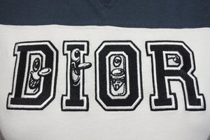Dior ディオール ケニーシャーフコラボ 半袖Tシャツ ロゴ 1WBK23TEEA ポルトガル コットン ホワイト ブラック グリーン 美品 中古 4c071014