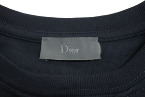 Dior ディオール ケニーシャーフコラボ 半袖Tシャツ ロゴ 1WBK23TEEA ポルトガル コットン ホワイト ブラック グリーン 美品 中古 4c071014