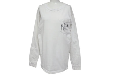 CHROME HEARTS クロムハーツ 長袖Ｔシャツ FOTI フォティ ハリスティーター プリント ホワイト 美品 中古 4c071015