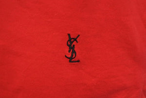 YVES SAINT LAURENT イヴサンローラン タンクトップ SN71-323 コットン サイズM レッド 美品 中古 4c071017 
