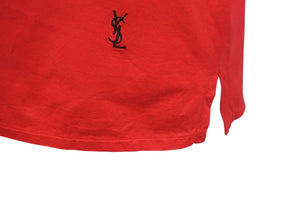 YVES SAINT LAURENT イヴサンローラン タンクトップ SN71-323 コットン サイズM レッド 美品 中古 4c071017 