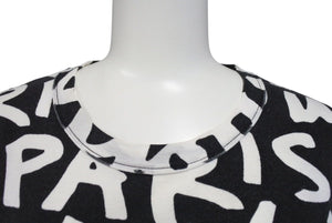 LOUIS VUITTON ルイヴィトン 半袖Ｔシャツ RM091S サイズL モノグラム グラフィティ ブラック ホワイト 美品 中古 4c071018