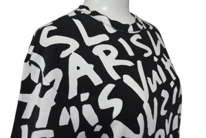 LOUIS VUITTON ルイヴィトン 半袖Ｔシャツ RM091S サイズXXS モノグラム グラフィティ ブラック ホワイト 美品 中古 4c071019