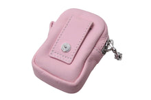 Load image into Gallery viewer, CHROME HEARTS クロムハーツ MICRO TAKA WALLET マイクロ タカ ウォレット コインケース エアポッツケース ピンク レザー シルバー金具 美品 中古 4c071031