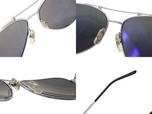 CARTIER カルティエ サングラス アイウェア ブラック サイズ61□16 B19A73L シルバー金具 世界地図 美品 中古 4c071034