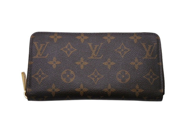 LOUIS VUITTON ルイヴィトン モノグラム ジッピーウォレット M60017 長財布 財布 ブラウン系 ゴールド金具 美品 中古 4c071035