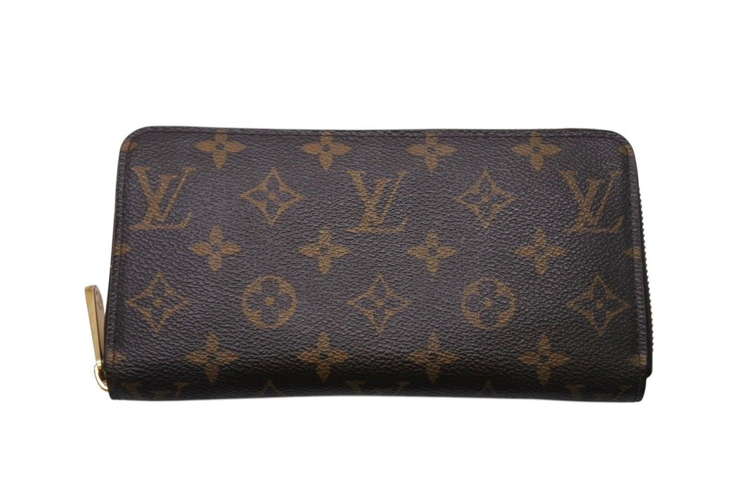 LOUIS VUITTON ルイヴィトン モノグラム ジッピーウォレット M60017 長財布 財布 ブラウン系 ゴールド金具 美品 中古 4c071035
