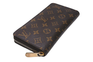 LOUIS VUITTON ルイヴィトン モノグラム ジッピーウォレット M60017 長財布 財布 ブラウン系 ゴールド金具 美品 中古 4c071035