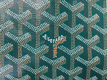 Load image into Gallery viewer, 新品未使用 GOYARD ゴヤール サンルイPM バッグ トートバッグ STLOUIPMLTY09CL09P PVC レザー ヘリンボーン グリーン 中古 4c071039