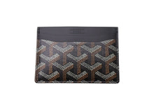 Load image into Gallery viewer, 新品未使用 GOYARD ゴヤール サンシュルピス カードケース STSULPPMLTY01CL01X ブラック PVC レザー 中古 4c071045