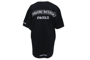 CHROME HEARTS クロムハーツ 大阪スクロール ラベル ロゴ プリント 半袖Ｔシャツ 大阪限定 新型 ブラック サイズM 美品 中古 4c071048