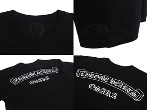 CHROME HEARTS クロムハーツ 大阪スクロール ラベル ロゴ プリント 半袖Ｔシャツ 大阪限定 新型 ブラック サイズM 美品 中古 4c071048