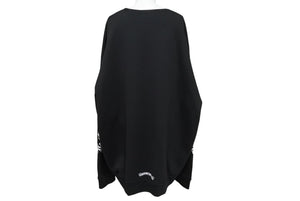 極美品 CHROME HEARTS クロムハーツ スウェットシャツ トレーナー サイズXXL ネックロゴ 新作 袖プリント ブラック コットン 中古 4c071052