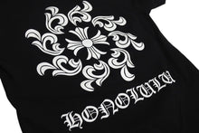 Load image into Gallery viewer, 極美品 CHROME HEARTS クロムハーツ Tシャツ 半袖 HONOLULU ホノルル限定 ブラック コットン サイズS 中古 4c071053