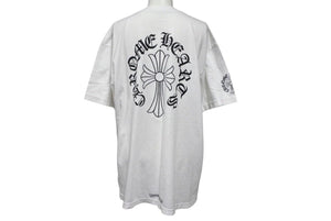 Chrome hearts クロムハーツ ネックロゴ バッククロスロゴ プリントポケットサイズ XL ホワイト 新型 美品 中古 4c071054