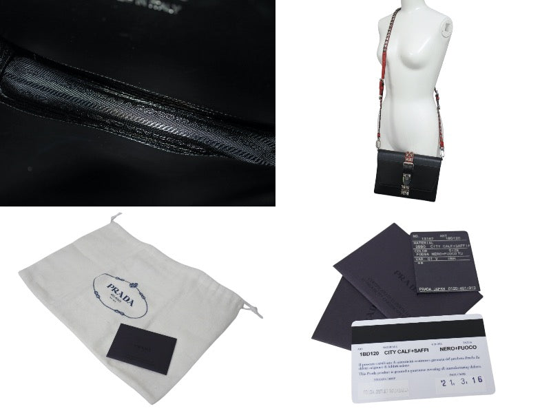 極美品 PRADA プラダ エレクトラ スタッズ ショルダーバッグ