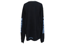 Load image into Gallery viewer, CHROME HEARTS クロムハーツ 長袖Ｔシャツ サイズS ネックロゴ ロゴプリント スクロールラベルロゴ ブラック コットン 美品 中古 4c071060