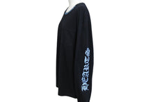 Load image into Gallery viewer, CHROME HEARTS クロムハーツ 長袖Ｔシャツ サイズS ネックロゴ ロゴプリント スクロールラベルロゴ ブラック コットン 美品 中古 4c071060