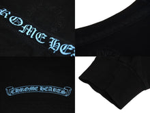 Load image into Gallery viewer, CHROME HEARTS クロムハーツ 長袖Ｔシャツ サイズS ネックロゴ ロゴプリント スクロールラベルロゴ ブラック コットン 美品 中古 4c071060