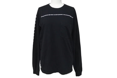 CHROME HEARTS クロムハーツ 長袖Tシャツ CHクロス トップス コットン ブラック サイズS 美品 中古 4c071065