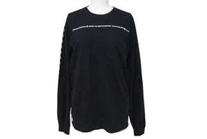 CHROME HEARTS クロムハーツ 長袖Tシャツ CHクロス トップス コットン ブラック サイズS 美品 中古 4c071065