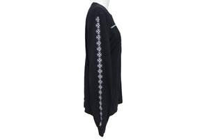 CHROME HEARTS クロムハーツ 長袖Tシャツ CHクロス トップス コットン ブラック サイズS 美品 中古 4c071065