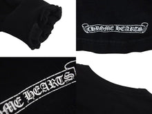 Load image into Gallery viewer, CHROME HEARTS クロムハーツ 長袖Tシャツ CHクロス トップス コットン ブラック サイズS 美品 中古 4c071065